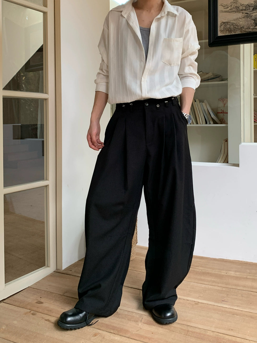 Korean trendy wide-leg trousers TI109