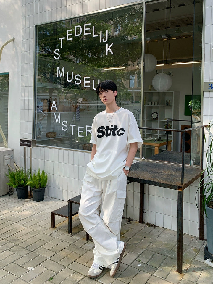 Monogram Printed Short T-Shirt TI100
