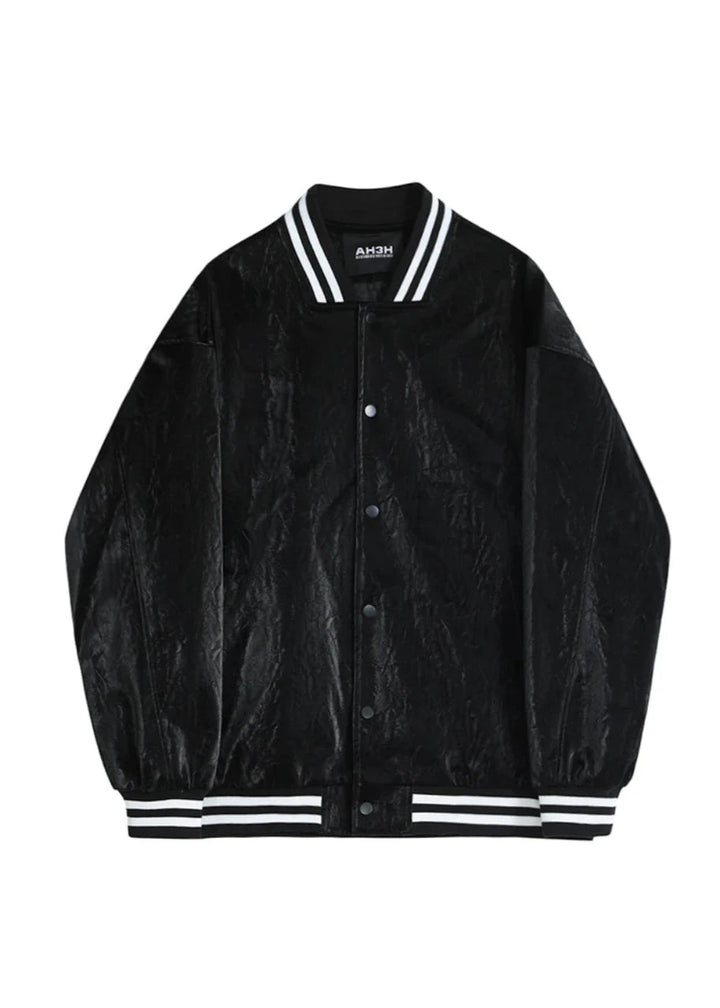 Trend Bomber Leather Jacket TI30
