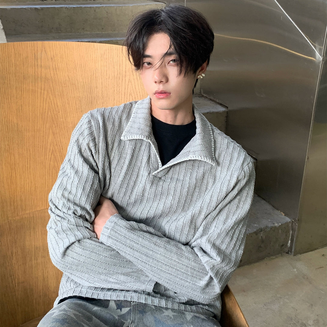 Novice stitching wheat polo TI119