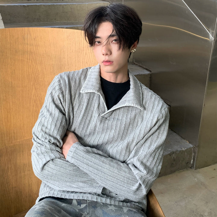 Novice stitching wheat polo TI119