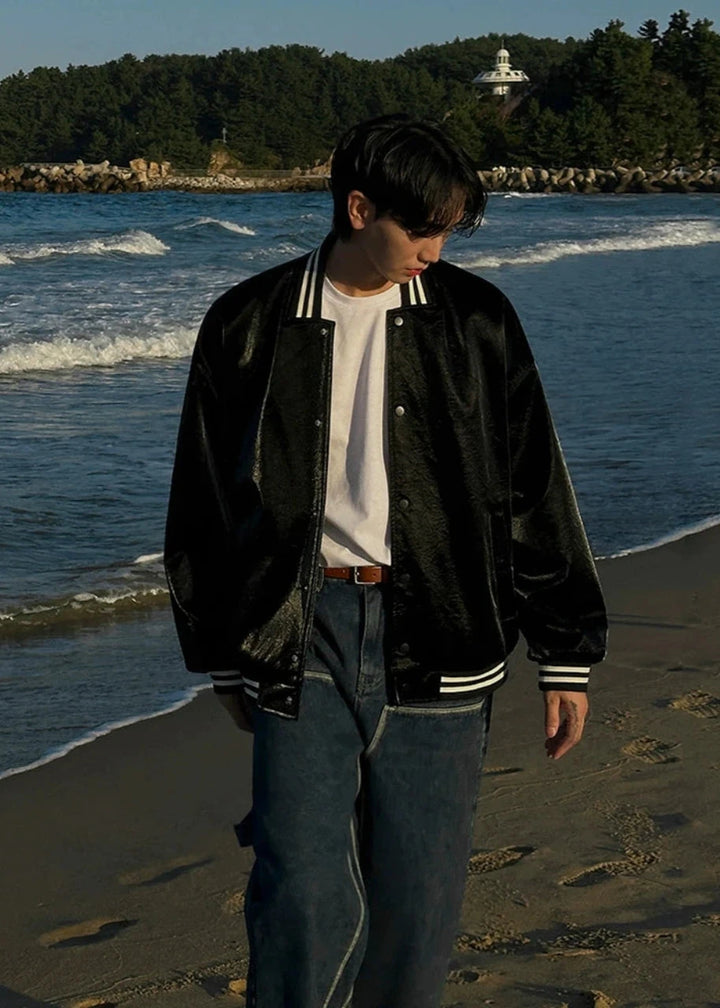 Trend Bomber Leather Jacket TI30