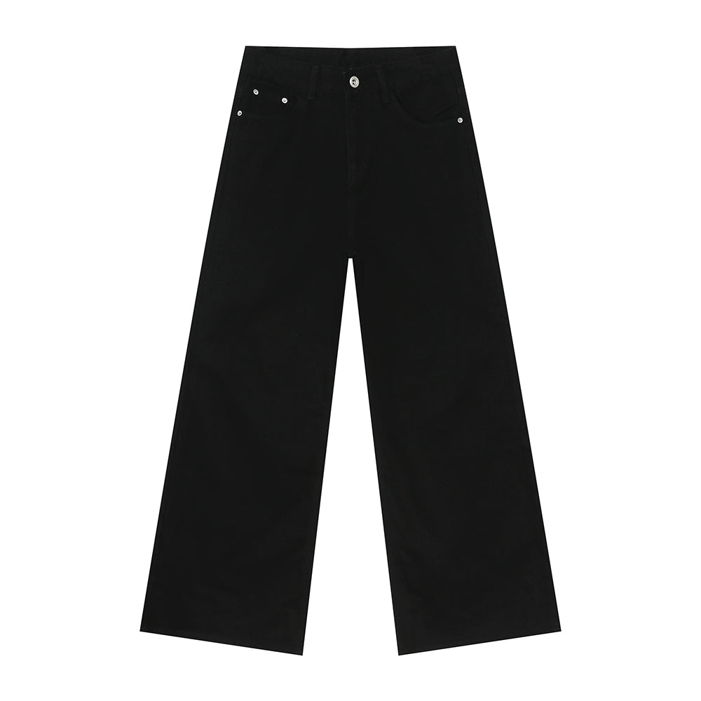Vintage washed wide-leg jeans TI93