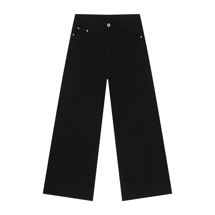 Vintage washed wide-leg jeans TI93