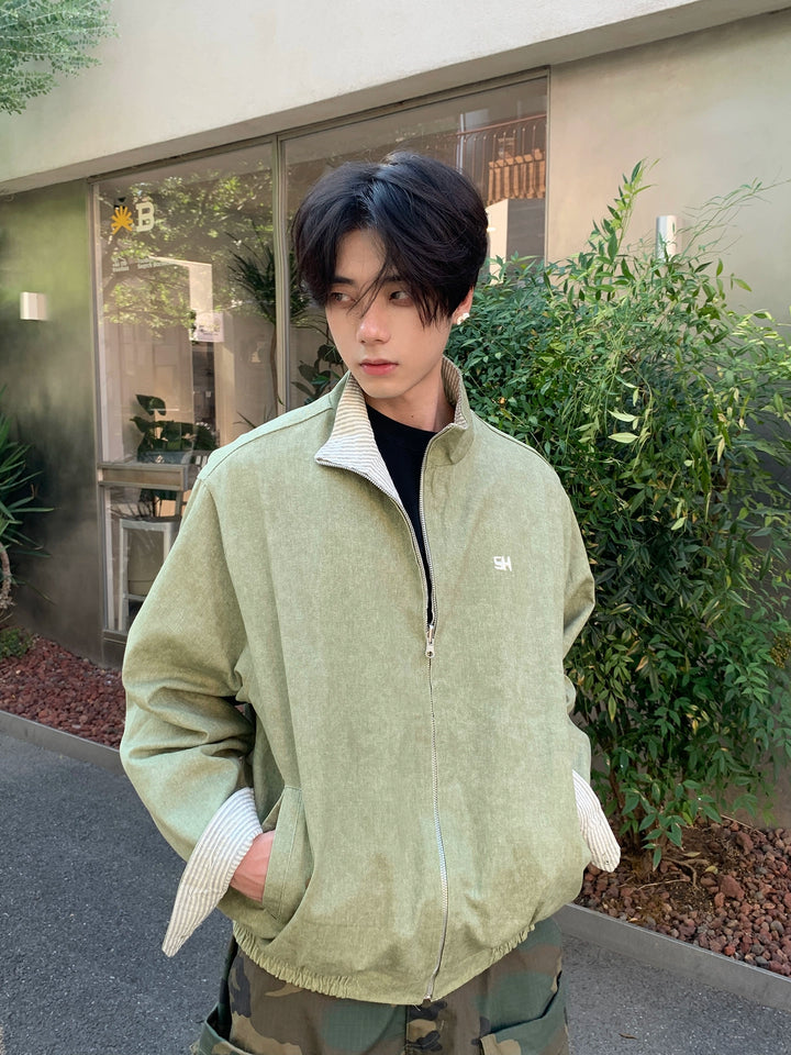 New striped reversible jacket TI121