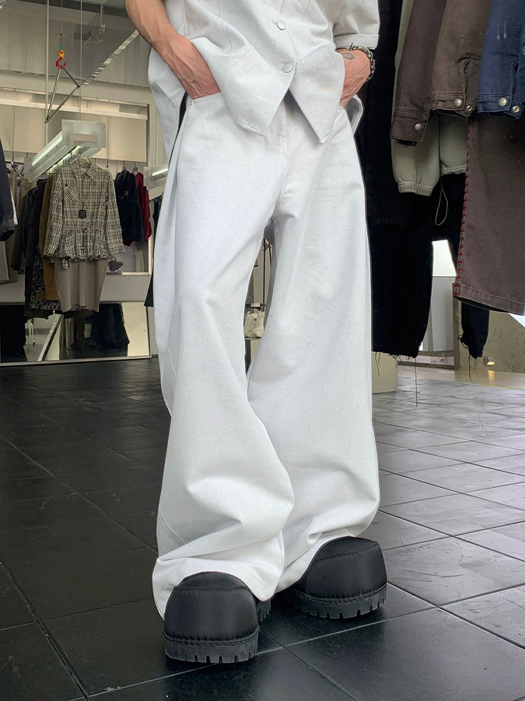 Wide-legged high-end pants TI87