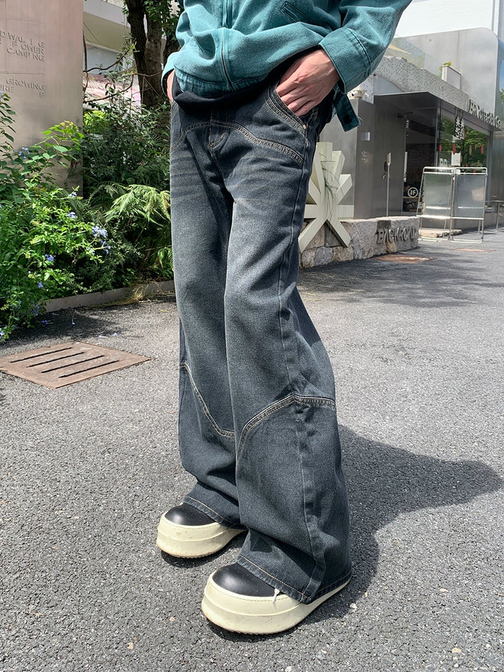 Bootcut wide-leg jeans TI91