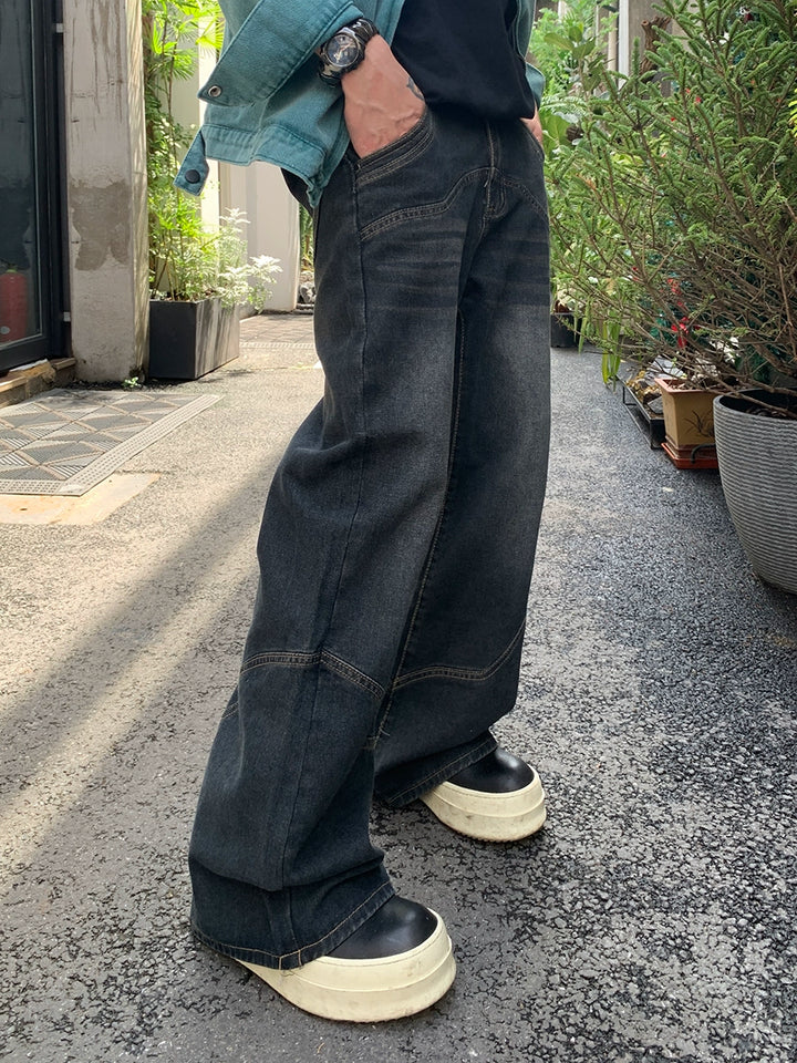 Bootcut wide-leg jeans TI91