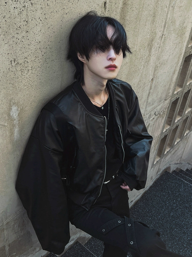Biker Leather Jacket TI23