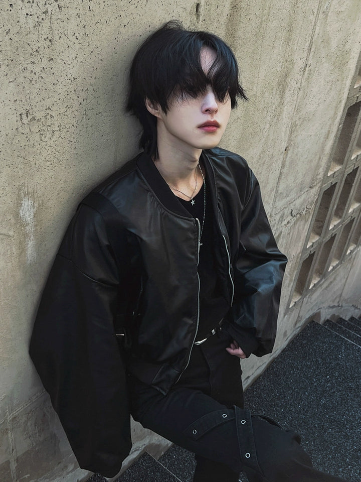 Biker Leather Jacket TI23