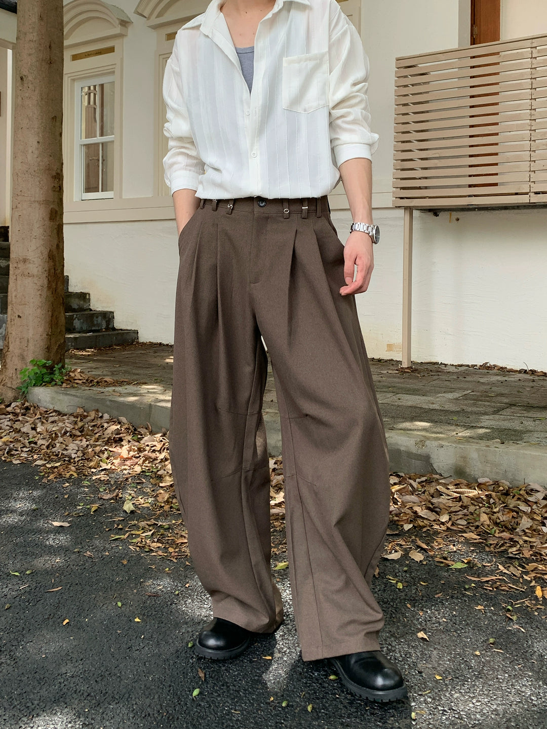 Korean trendy wide-leg trousers TI109