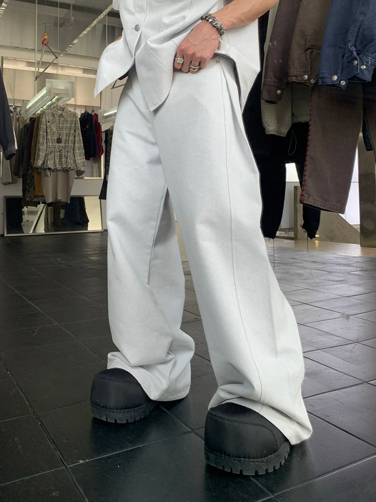 Wide-legged high-end pants TI87