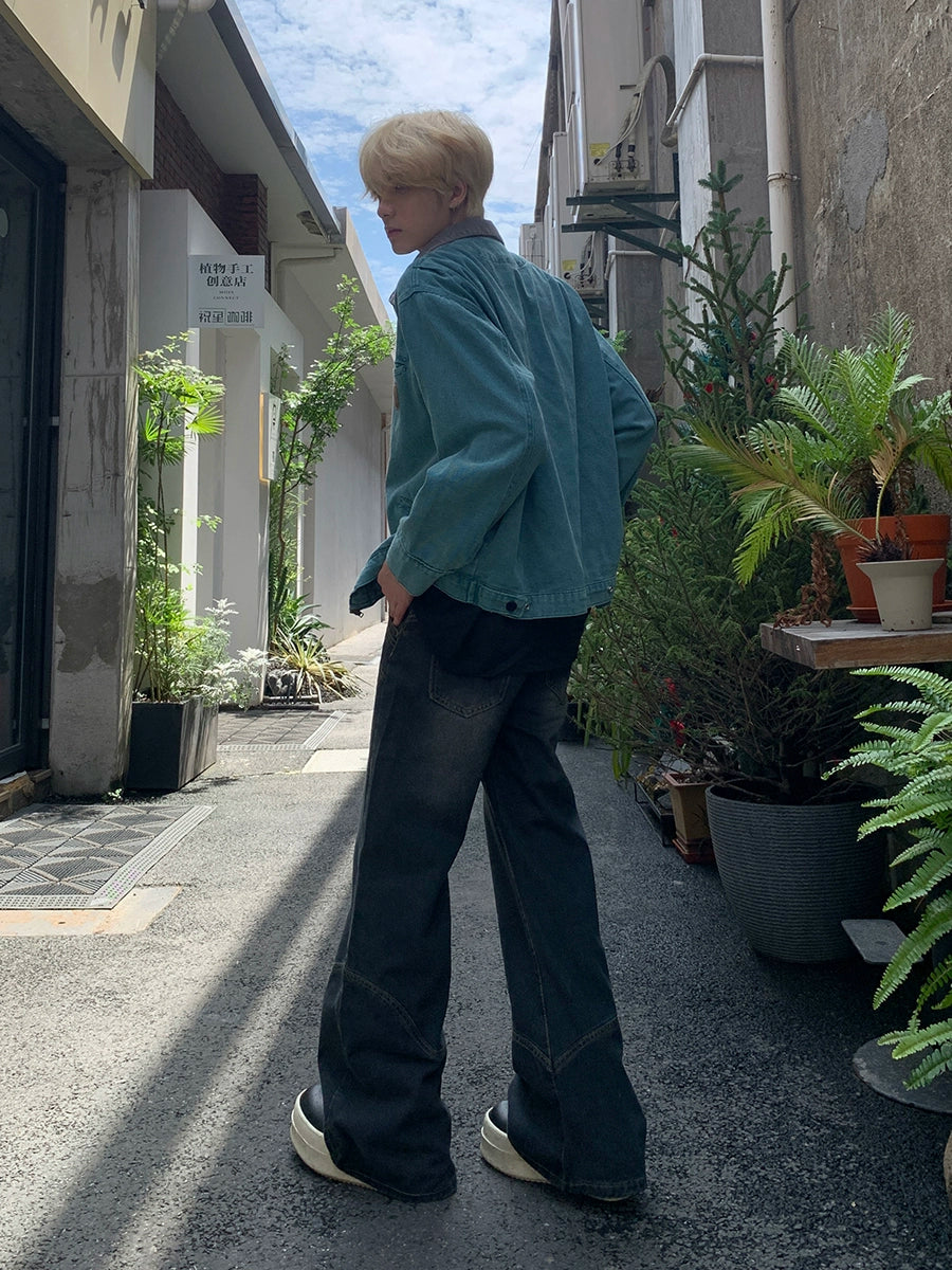 Bootcut wide-leg jeans TI91