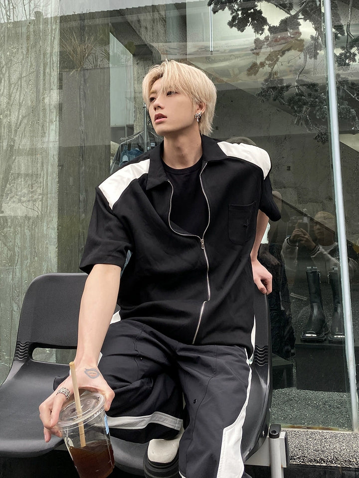Black and white  leather sleeve TI86