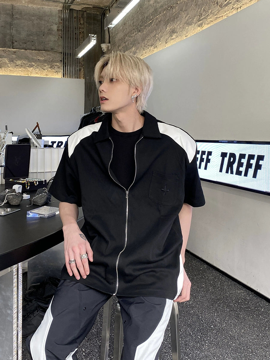 Black and white  leather sleeve TI86
