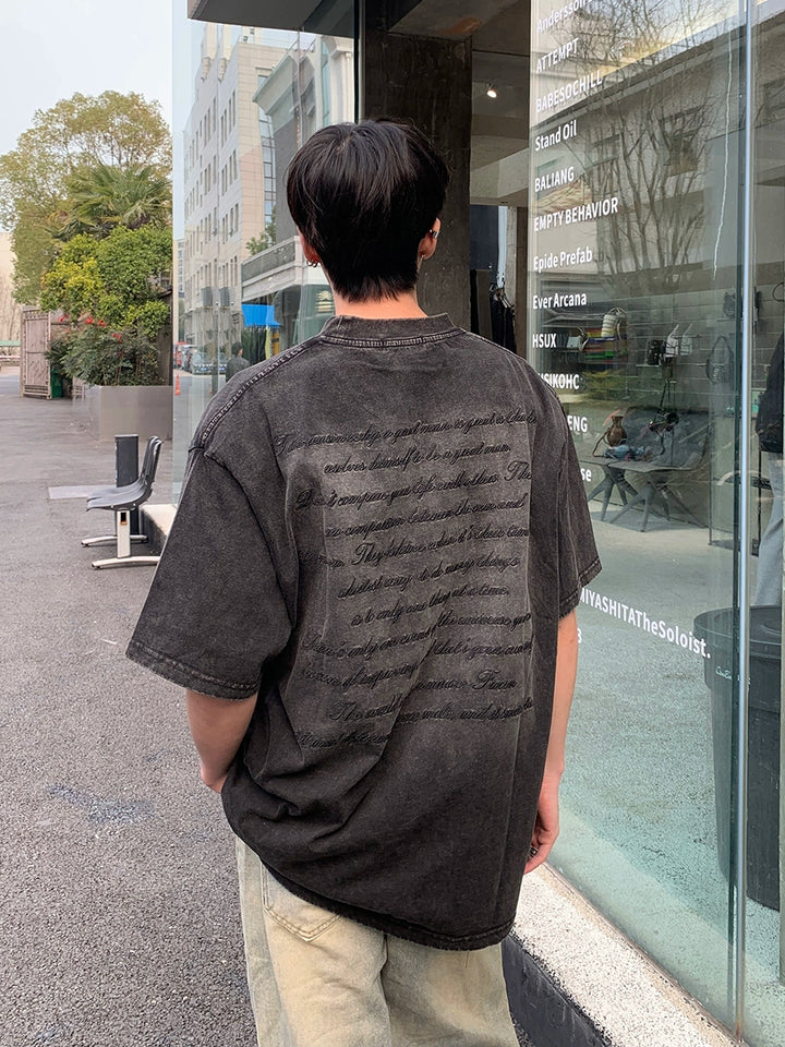 Washed retro T-shirts TI83