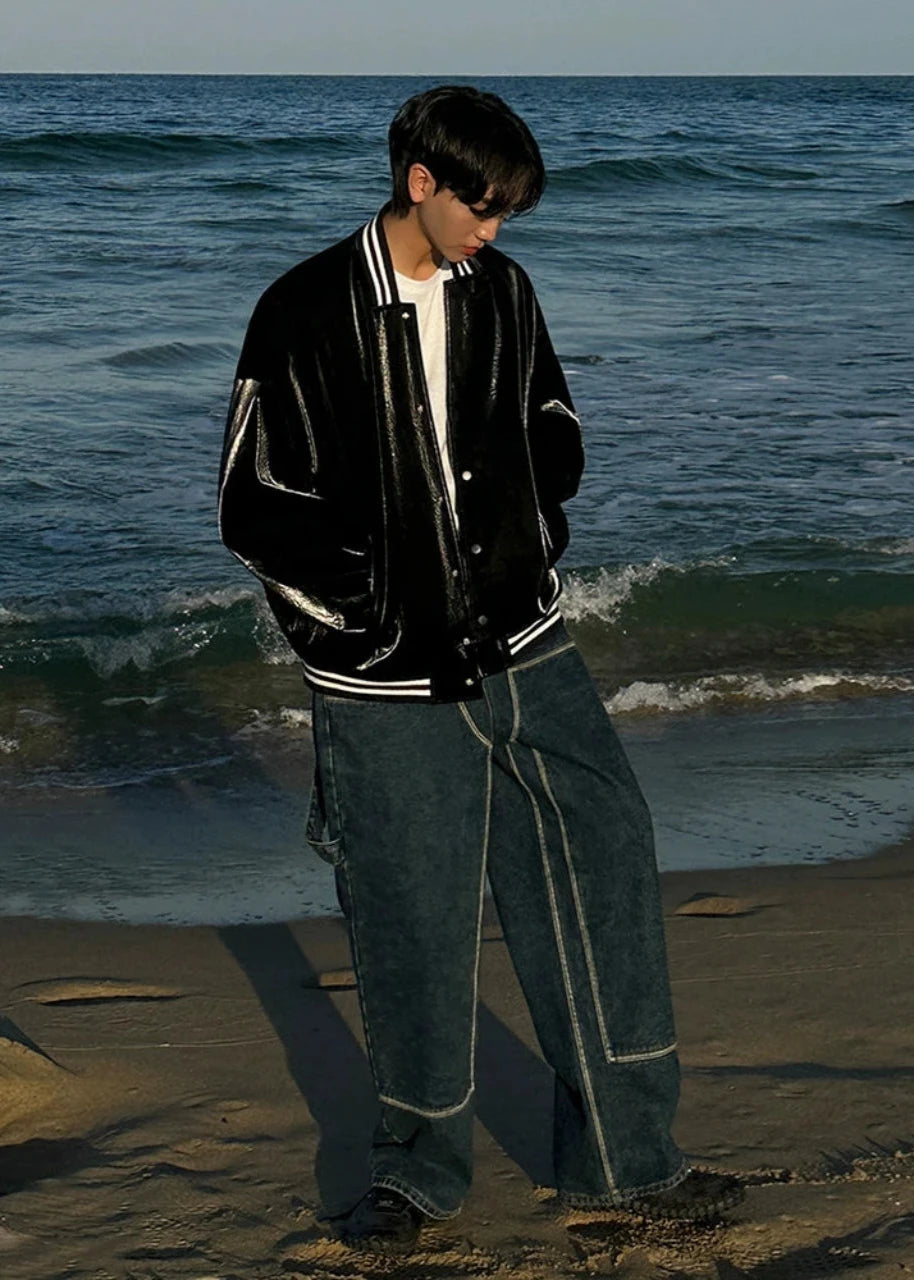 Trend Bomber Leather Jacket TI30