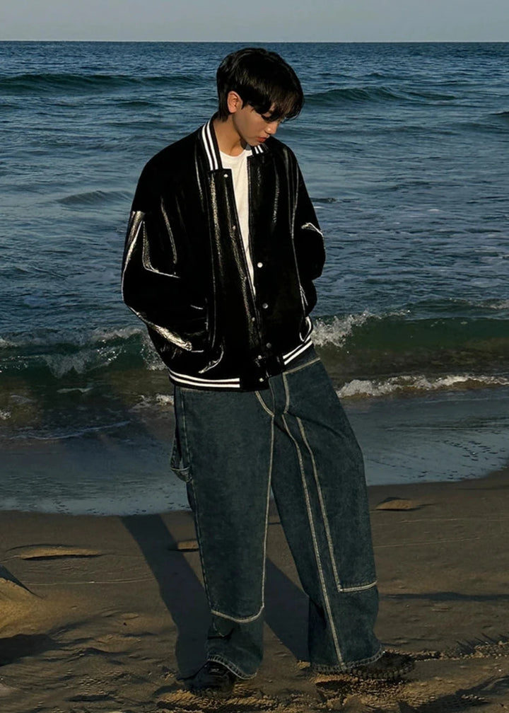 Trend Bomber Leather Jacket TI30