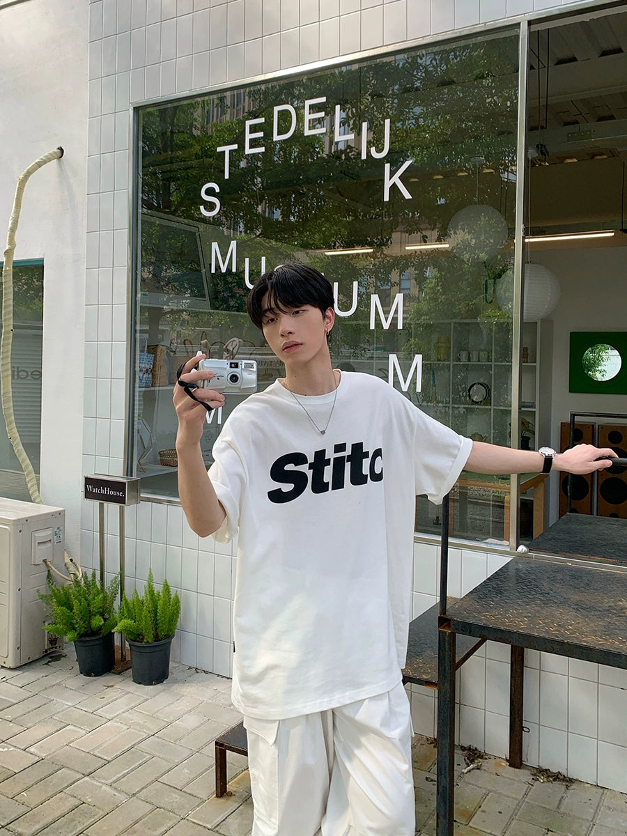 Monogram Printed Short T-Shirt TI100