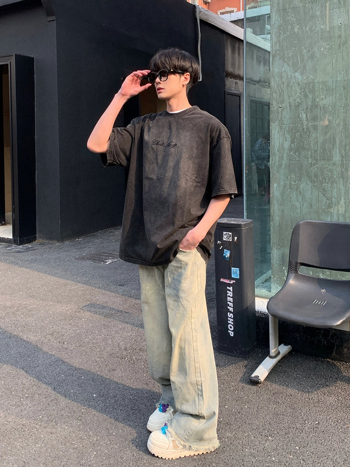 Washed retro T-shirts TI83