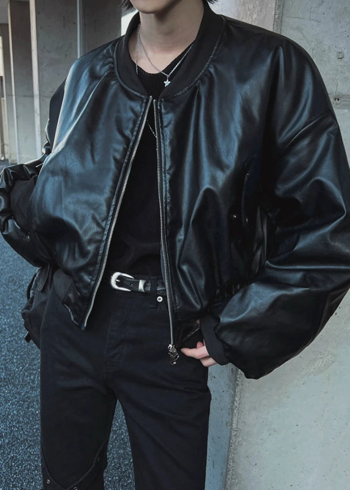 Biker Leather Jacket TI23