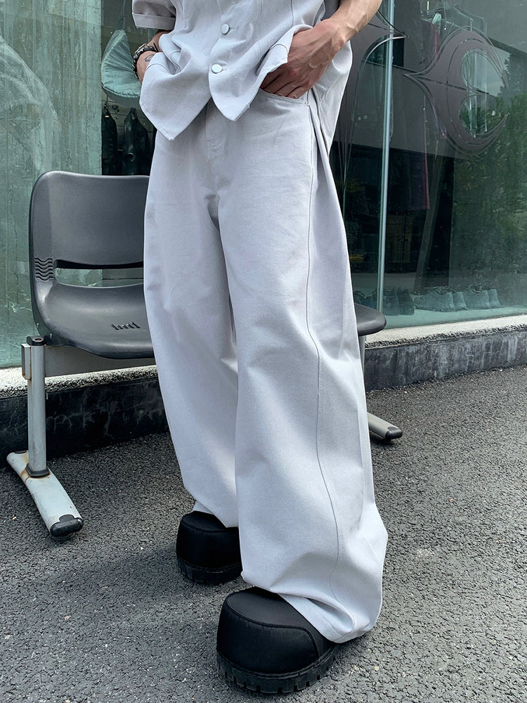 Wide-legged high-end pants TI87