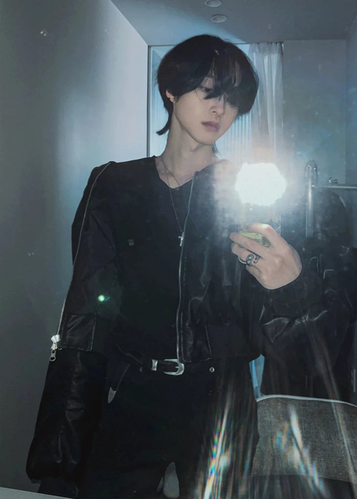 Biker Leather Jacket TI23