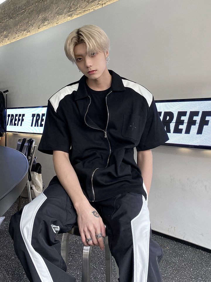 Black and white  leather sleeve TI86
