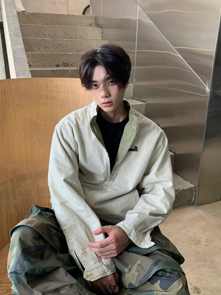 New striped reversible jacket TI121