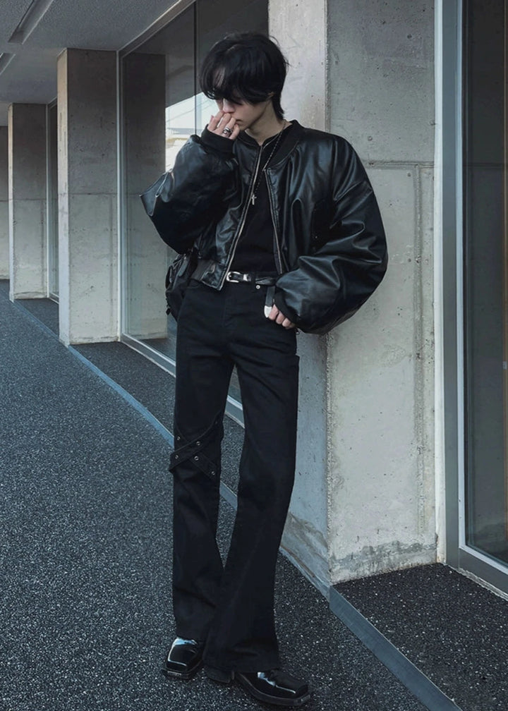 Biker Leather Jacket TI23