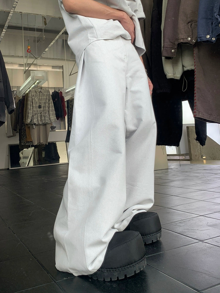Wide-legged high-end pants TI87