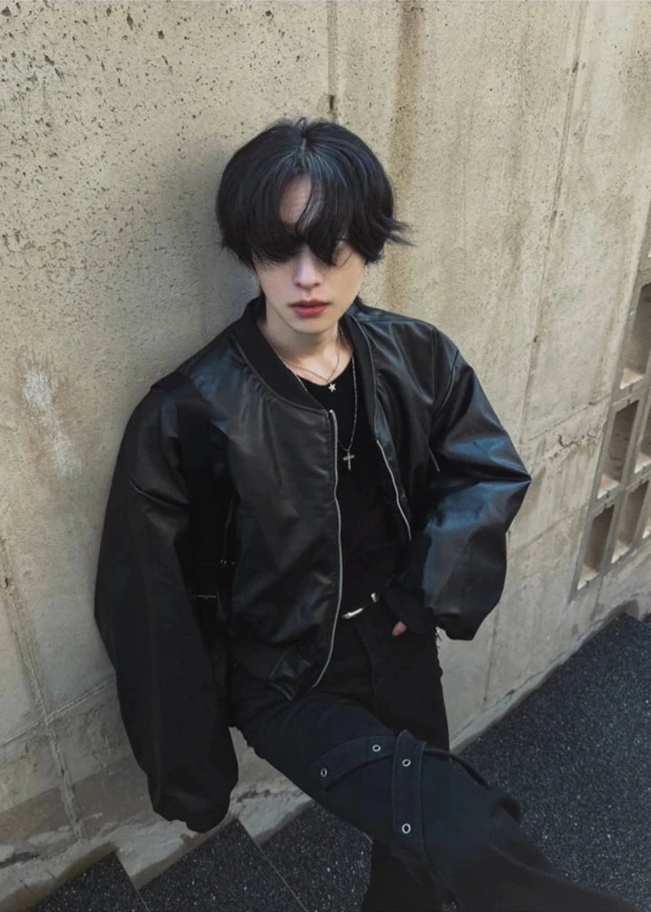 Biker Leather Jacket TI23