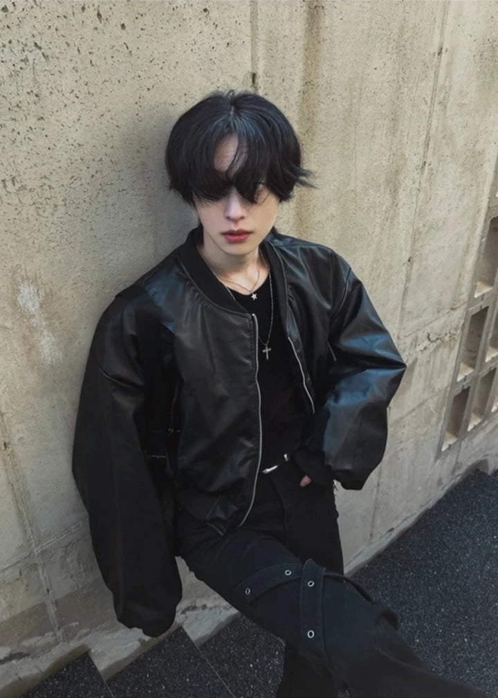 Biker Leather Jacket TI23